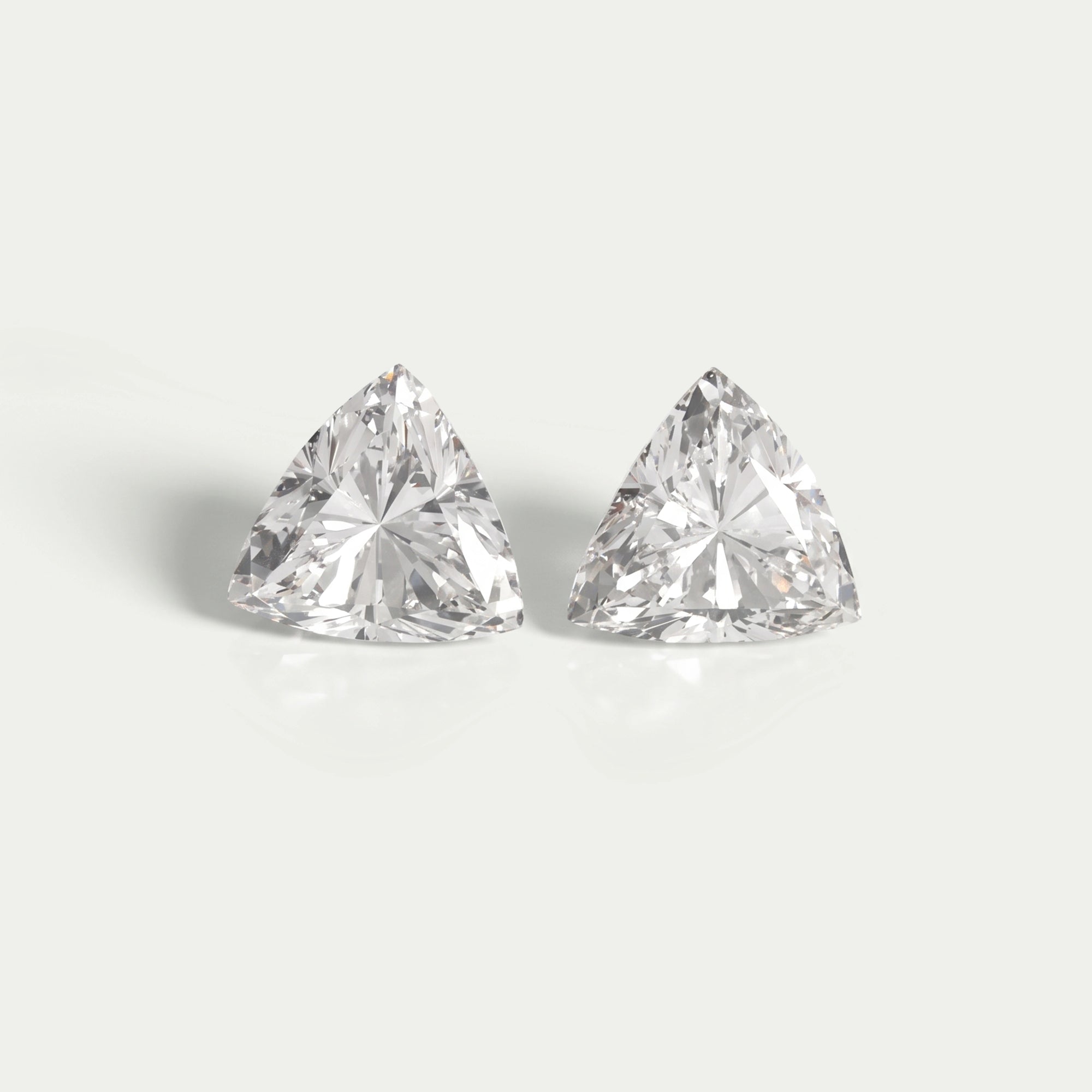 Trillion Cut Lab Grown Diamond Pair Loose