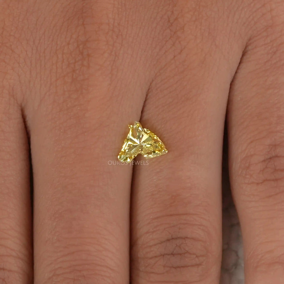 Yellow Horse Cut Lab Grown Diamond
