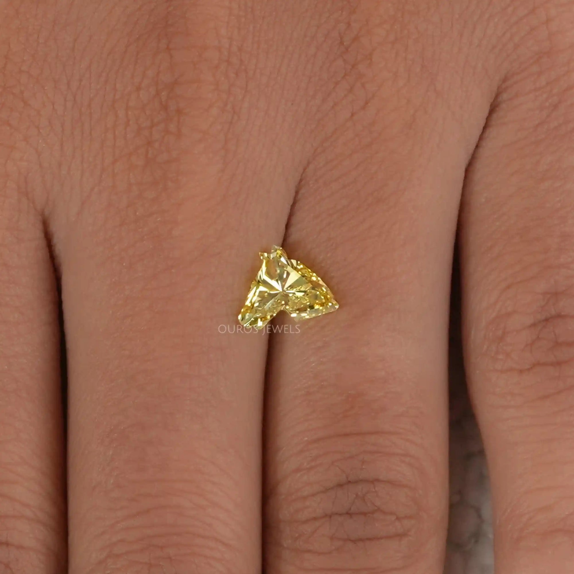 Yellow Horse Cut Lab Grown Diamond