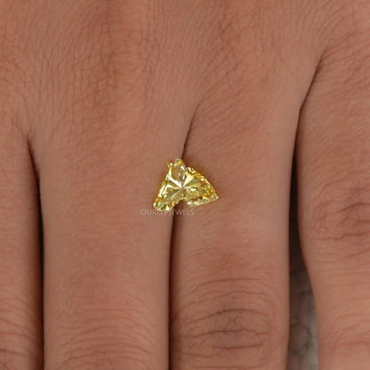 Yellow Horse Cut Lab Grown Diamond