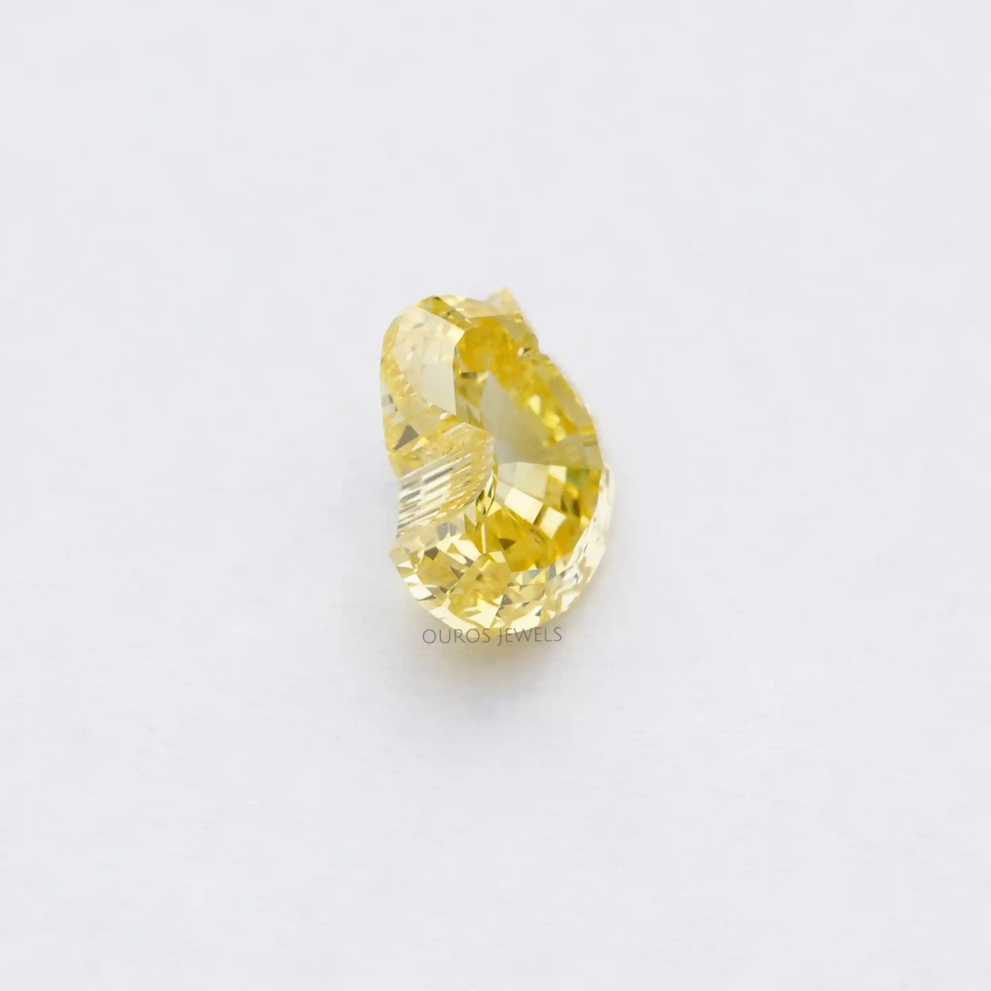 Yellow Duck Cut Lab Grown Diamond