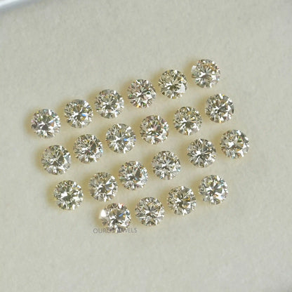 Yellow Round Cut Lab Grown Diamond Loose