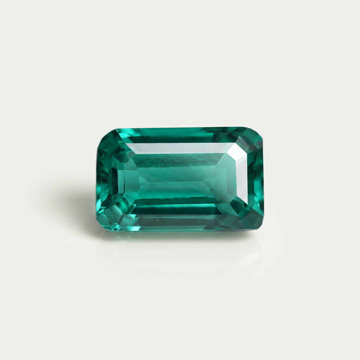 Zambian Green Emerald Cut Gemstone Loose
