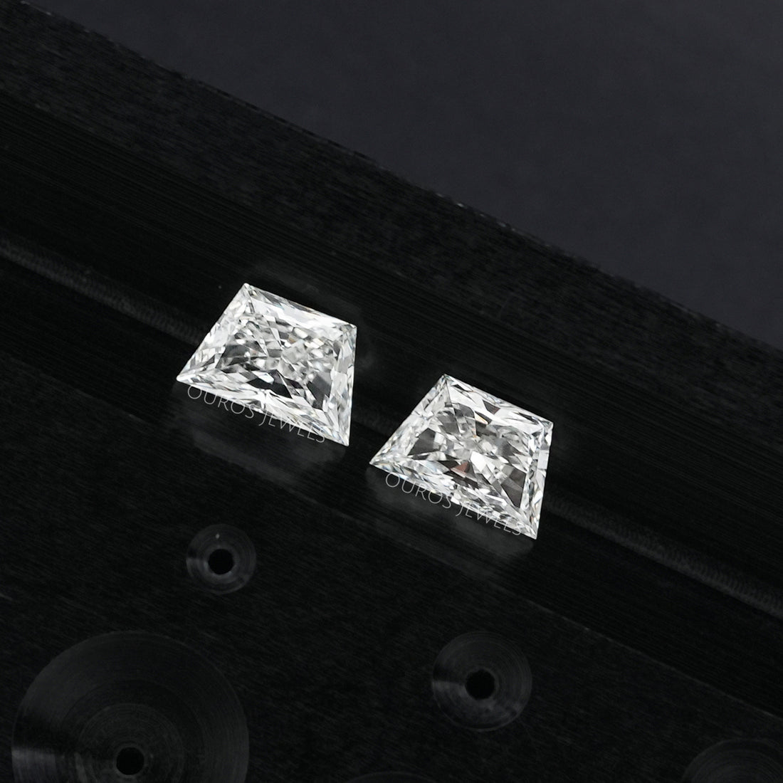 Trapezoid Brilliant Cut Matching Pair Diamond, 2.00 TCW Lab Grown Diamond, Lab Made Loose Diamond, CVD Diamond For Statement Jewelry Sample Items