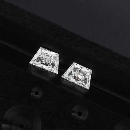 Trapezoid Brilliant Cut Matching Pair Diamond, 2.00 TCW Lab Grown Diamond, Lab Made Loose Diamond, CVD Diamond For Statement Jewelry Sample Items