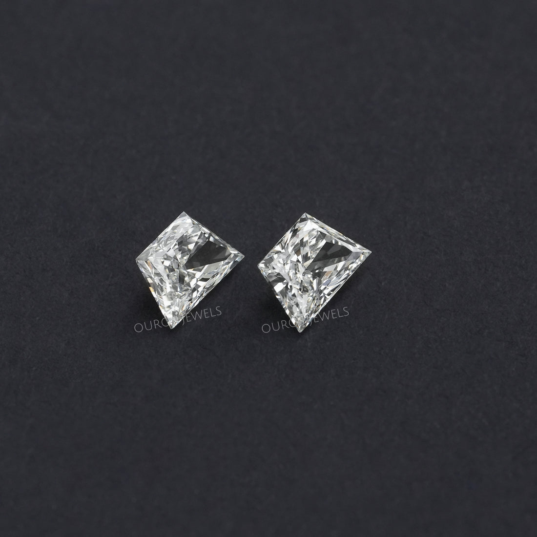 Trapezoid Brilliant Cut Matching Pair Diamond, 2.00 TCW Lab Grown Diamond, Lab Made Loose Diamond, CVD Diamond For Statement Jewelry Sample Items